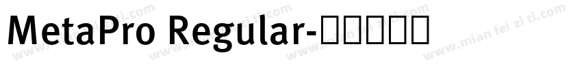 MetaPro Regular字体转换